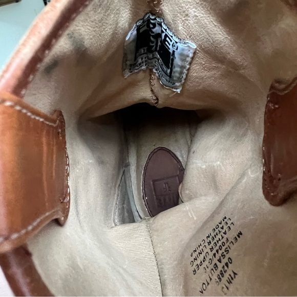 FRYE Melissa Button Rodeo Western Cowboy Leather Boots 13Y Youth Kids Boys Girls - Picture 12 of 14